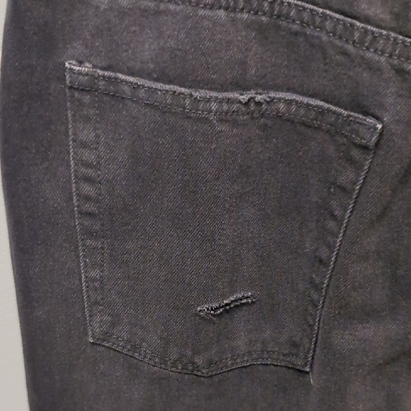 Aeropostale Distressed Black Mom Straight Jeans. Size 12. - Picture 11 of 12